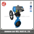 Sanitary butterfly valve pneumatic